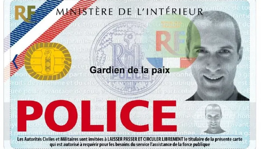 SNUIPN CARTE POLICE SPECIMEN