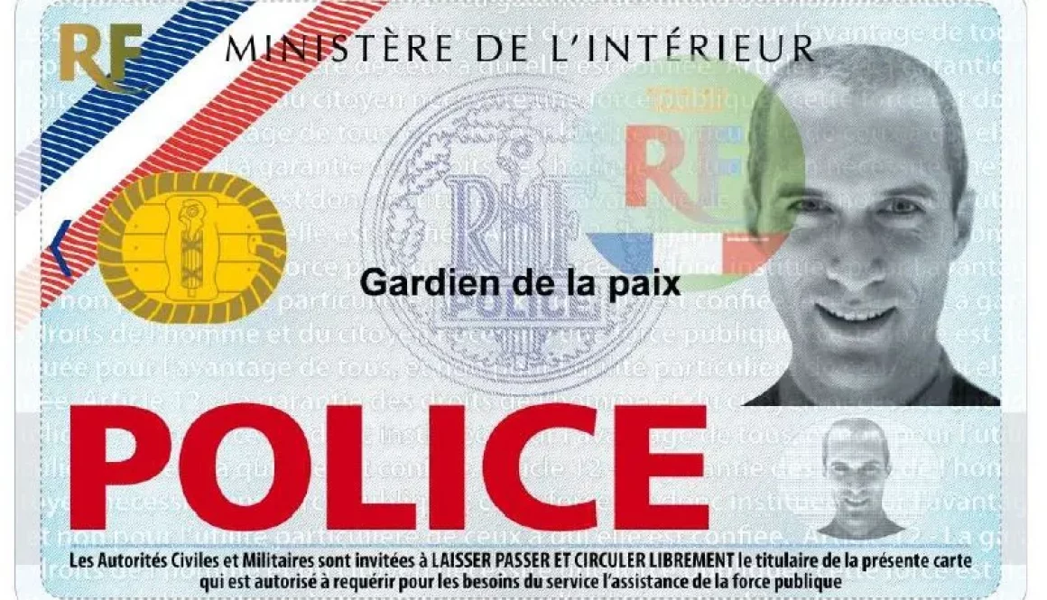 SNUIPN CARTE POLICE SPECIMEN