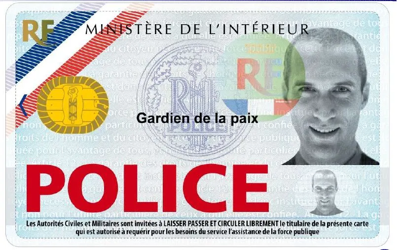 SNUIPN CARTE POLICE SPECIMEN