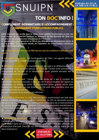 SNUIPN complement indemnitaire d'accompagnement